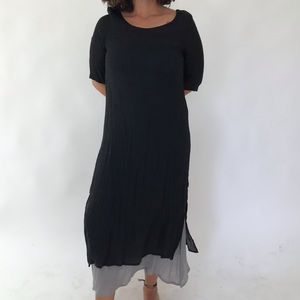 Black layered dress